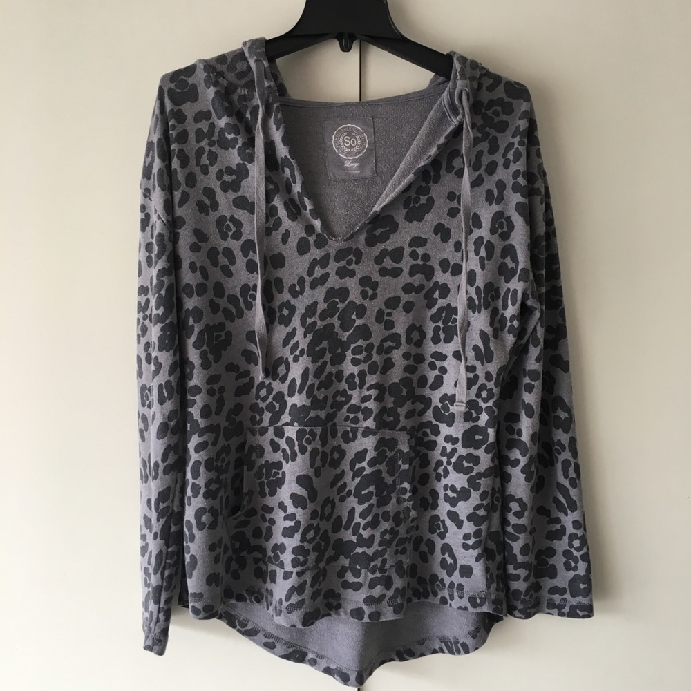 Leopard print hoodie